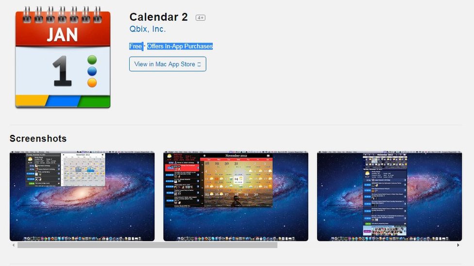 Calendar Free App Mac
